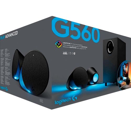 Parlantes Gamer Logitech G560 USB Bluetooth RGB Sub Woofer