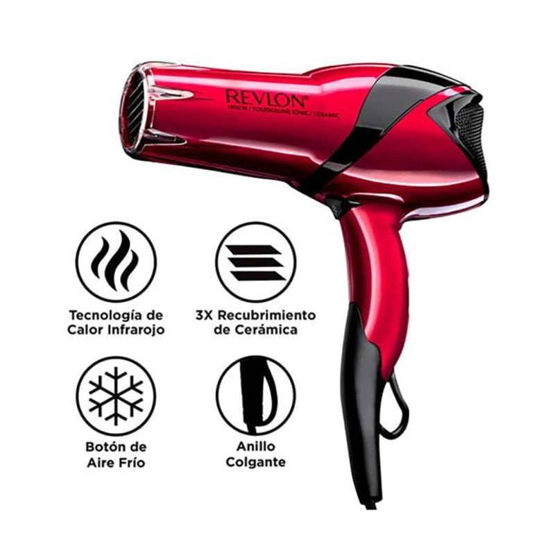 Secadora-de-Cabello-Revlon-Infraradiance-2000W-RVDR5105LA2-Rojo
