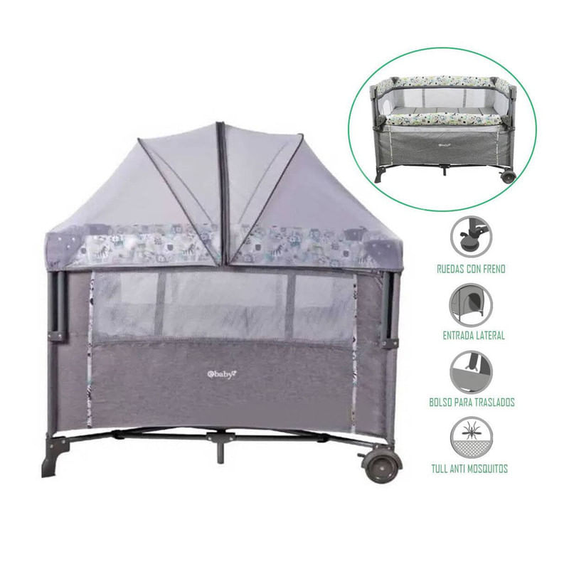 Cuna-Colecho-Ebaby-Nala-EB751-Gris