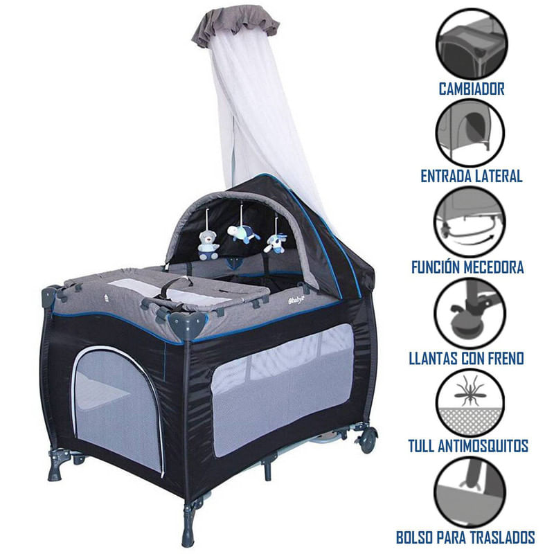 Cuna-Corral-Ebaby-Mecedora-Sally-Azul