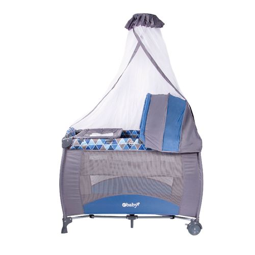 Cuna Corral Mecedora Ebaby Sally  EB716-1 Azul