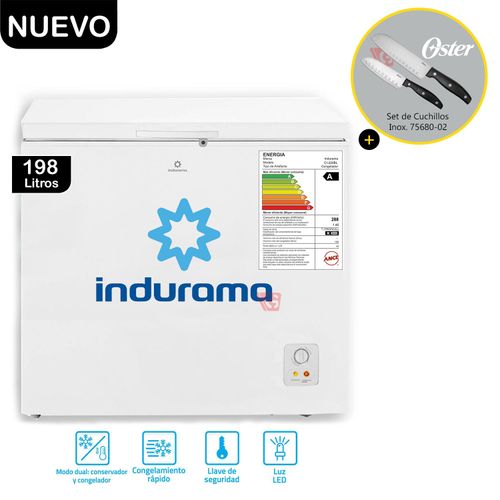 Congeladora Defrost 198Lts CI-220BL + Set de 2 Cuchillo 75680-02