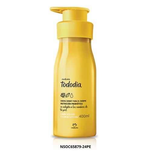 Crema Hidratante Corporal Natura Tododia Limón Siciliano y Flor de Gardenia 400 ml