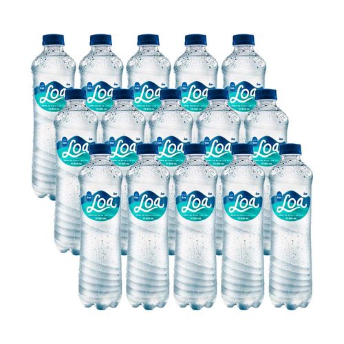 Pack Agua Ligera LOA con Gas Paquete 15 Botella 625ml c/u