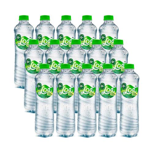Pack Agua Ligera Saborizada LOA de Piña Paquete 15 Botella 625ml c/u