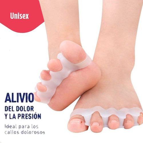Par Separador Silicona Protector Del Dedos Pie Hallux Valgus
