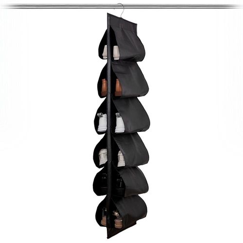 Organizador Colgador de Zapatos para Closet Zapatera Colgante Negro 019C