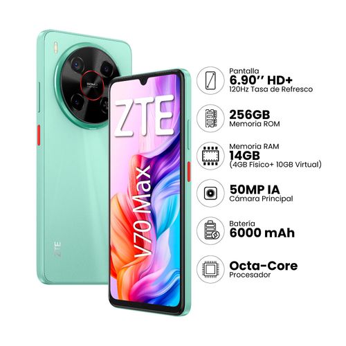 Smartphone Zte Blade V70 Max 4GB+256GB Verde
