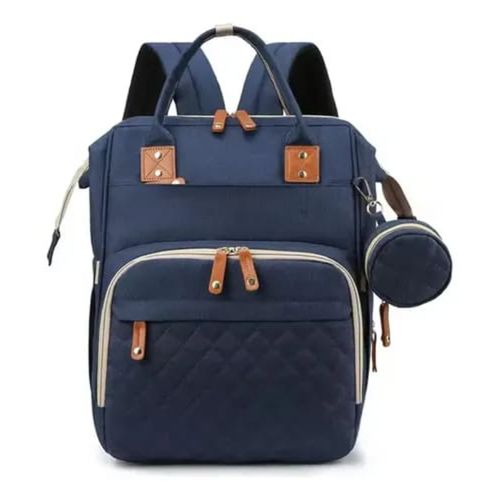 MOCHILA PAÑALERA  CON MONEDERO -   AZUL