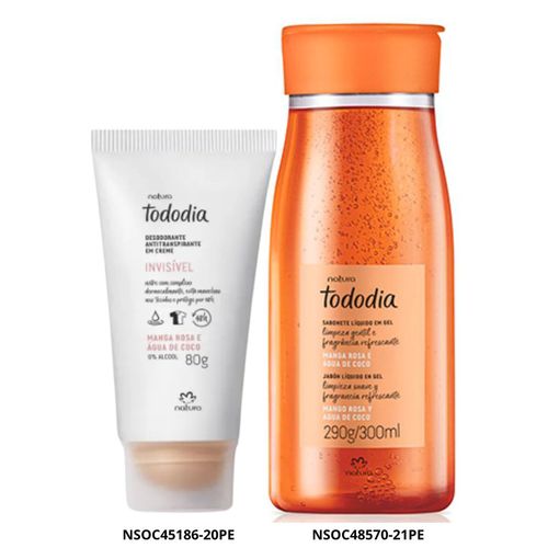Set Natura Jabón líquido y Deo Mango Rosa y Agua de Coco