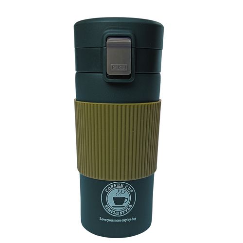 Vaso Térmico para Café Termo de Acero Inoxidable 350ML Gris