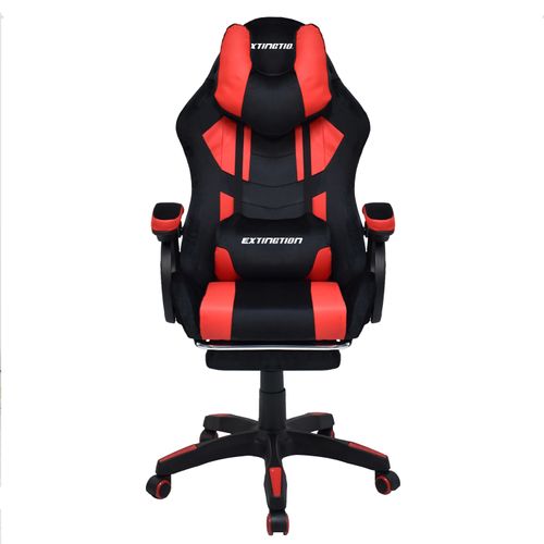 Silla Gamer Extingtion Sapp Gamuza-Cuerina Color Rojo