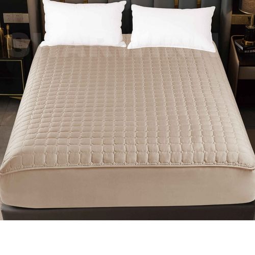 Cobertor QUEEN de colchon protector impermeable - Beige