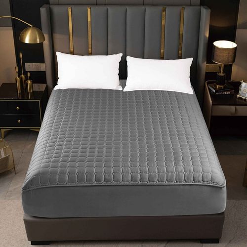 Cobertor QUEEN de colchon protector impermeable - Gris oscuro