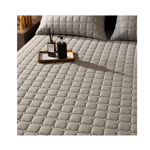Cobertor QUEEN de colchon protector impermeable - Gris verdoso