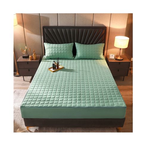 Cobertor QUEEN de colchon protector impermeable - Gris claro