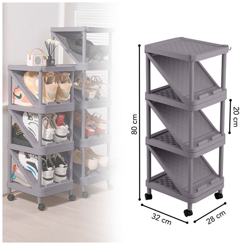 Estante-Zapatera-Organizador-PL-LS0-Y-Bolsa-de-Zapatos-BZ3-AZ