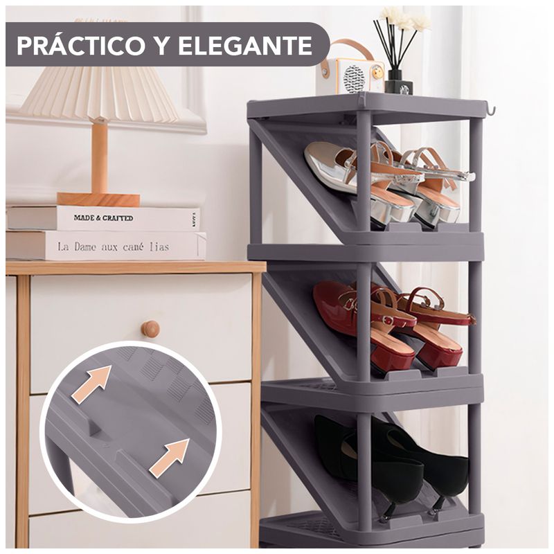 Estante-Zapatera-Organizador-PL-LS0-Y-Bolsa-de-Zapatos-BZ3-AZ