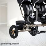 Triciclo-Doble-Asiento-«TWIN-RACE»-USB-Negro
