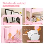 Carrito-Organizador-4-Niveles-con-Ruedas-Multiusos-para-Baño-Cocina-Rosado-JY8