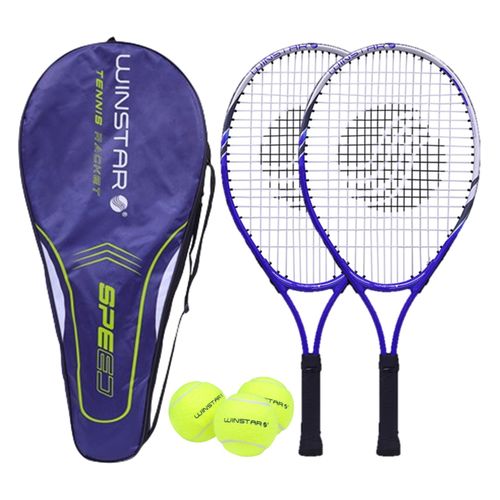 RAQUETAS PARA TENIS DE ALUMINIO 23" SPEED JUNIOR WINSTAR AZUL