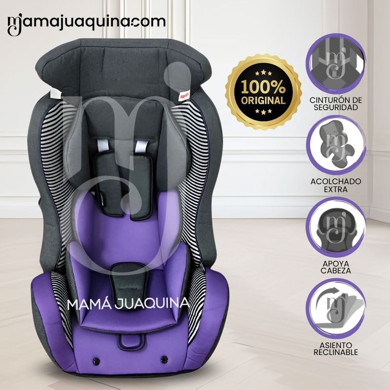 Silla-de-Auto-Ebaby-«BUX»-Morado