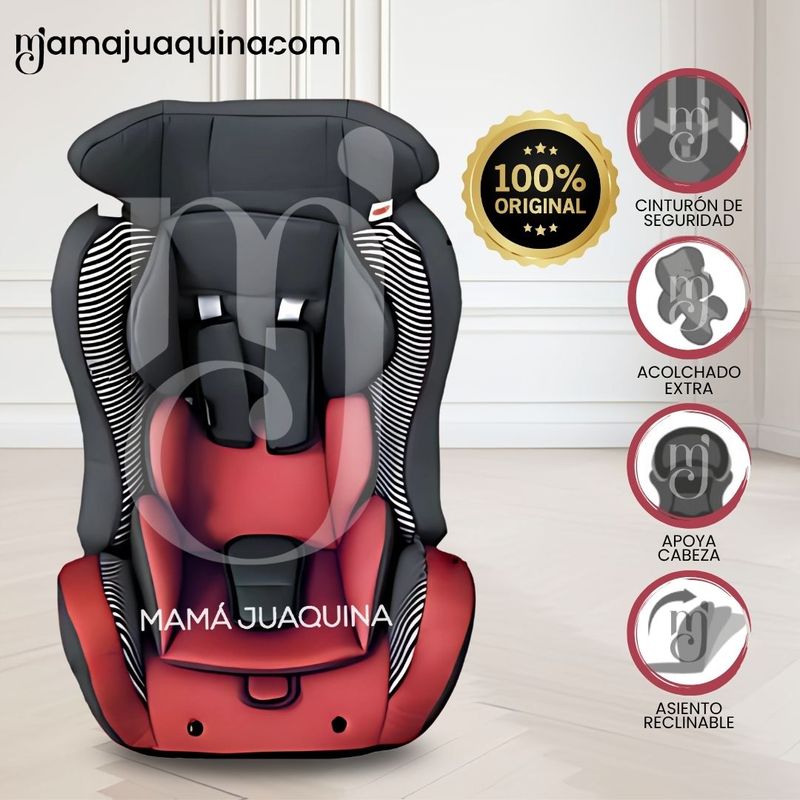 Silla-de-Auto-Ebaby-«BUX»-Rojo