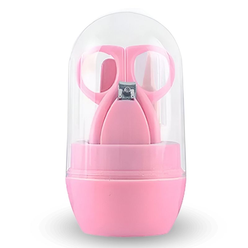 Kit-de-Higiene-para-Bebes-Cortauñas-4-piezas-Rosado-K04