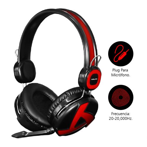 Auricular Para pc Halion Ha-211 Rojo