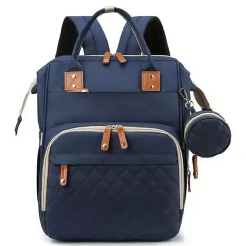 Mochila Pañalera Azul con Monedero Incluido
