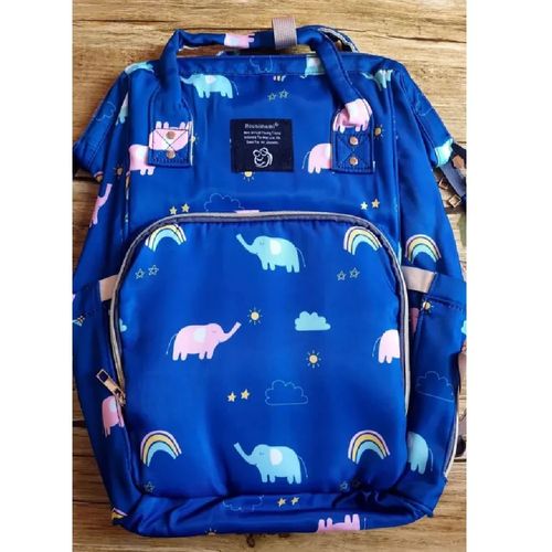 Mochila Pañalera Convertible 3 en 1 Azul Elefante