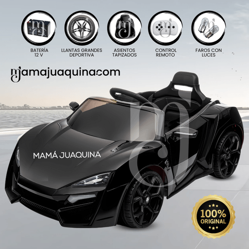Carro a Batería Infantil «MURCIELAGO» Licensed Negro