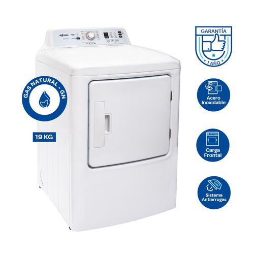 SECADORA AGHASO DE ROPA 19 KG - GAS NATURAL
