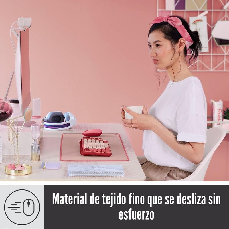 Logitech---Mousepad-Desk-Mat-Tamaño--700-x-300-x-2-mm---Rosado