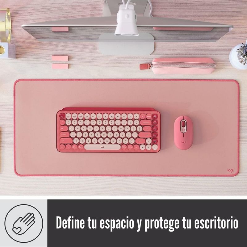 Logitech---Mousepad-Desk-Mat-Tamaño--700-x-300-x-2-mm---Rosado