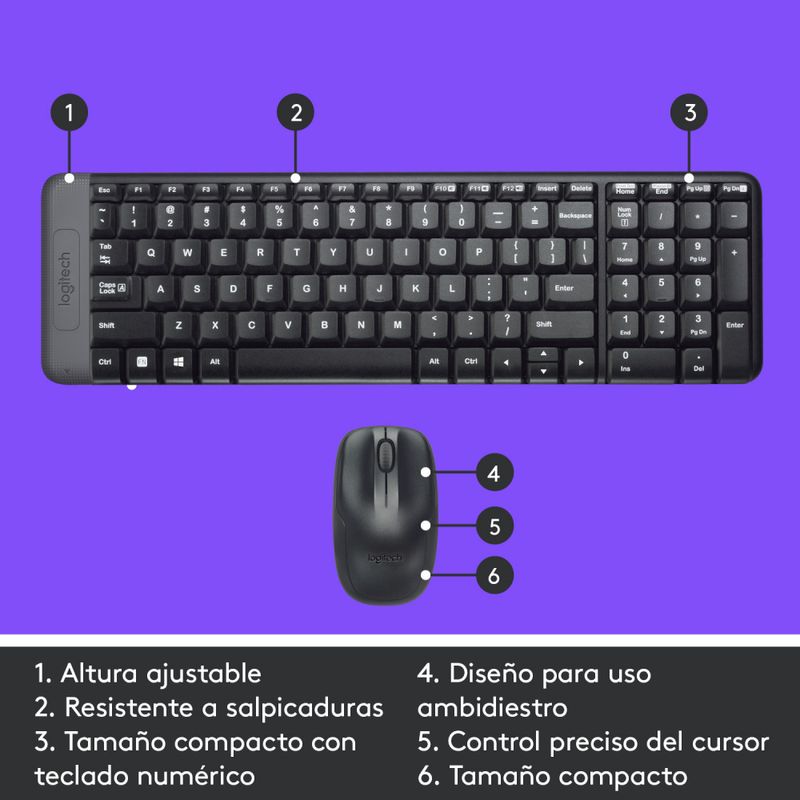 Logitech---Kit-Teclado---Mouse-Inalambrico-MK220