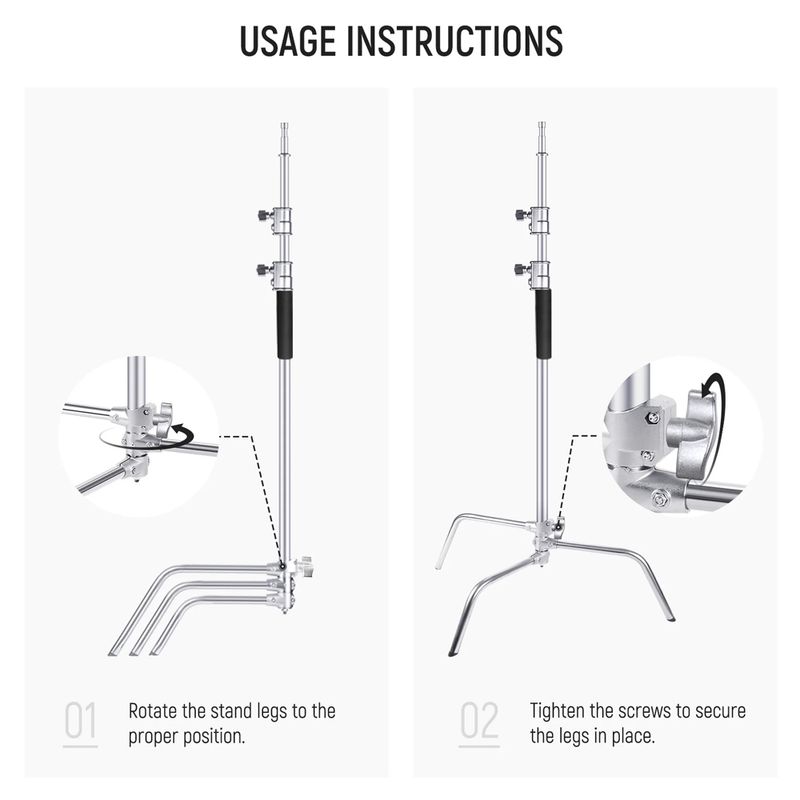 Parante-Neewer-C-Stand-Pie-Ajustable