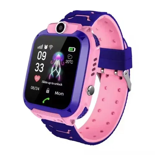 SMARTWATCH PARA NIÑOS Q12 CON GPS ROSADO