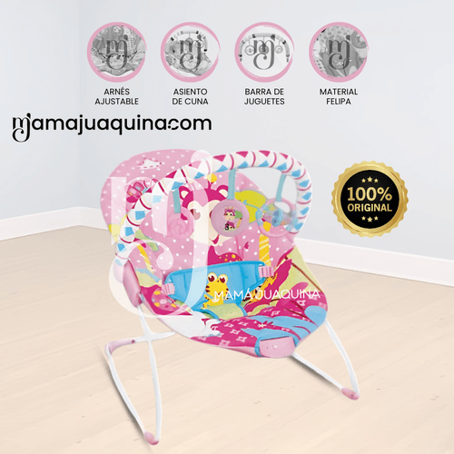 Silla Nido Mecedora «SAFARI» Rosa