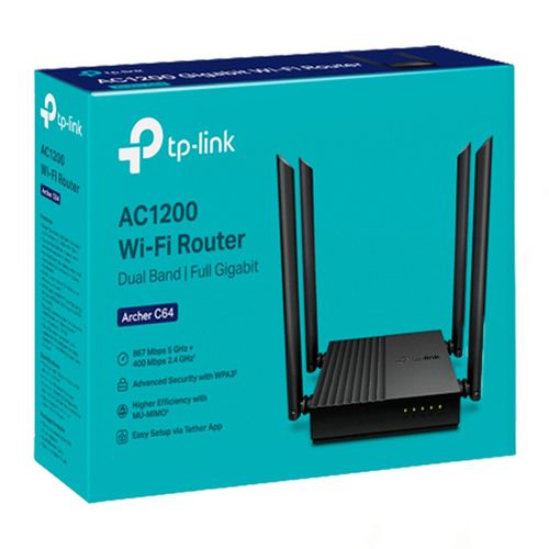 Router Tp-link Archer C64 Dual Band Gigabit Ac1200
