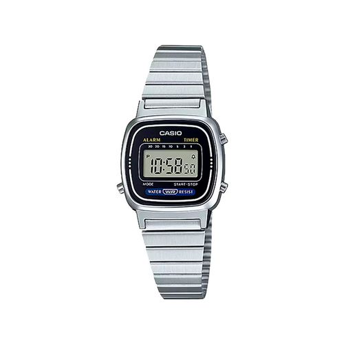Reloj Casio Vintage LA670WA-1 Plateado Femenino