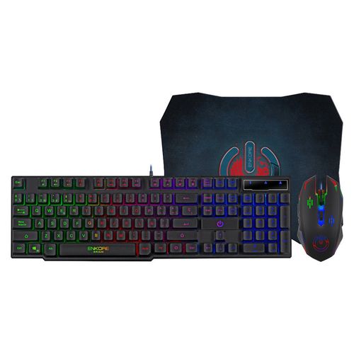 KIT TECLADO MOUSE Y PAD GAMER ENKORE BRAIN 3 ENT-G1005-3