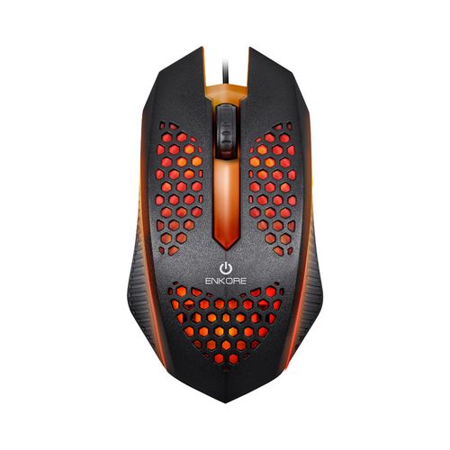 MOUSE GAMER ALAMBRICO ENKORE LEVITRON 107 NEGRO ILUMINCACION LED