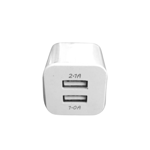 CUBO CARGADOR DE PARED UNIVERSAL USB DUAL PARA CELULAR, ETC