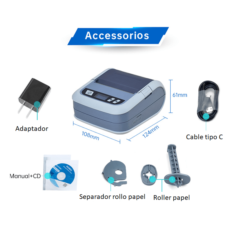 Impresora-Portatil-Termica-de-Etiquetas-para-codigos-de-barra-USB-Bluetooth-Wifi-hasta-76mm-ancho