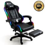 Silla-Gamer-Ergonomica-Dreizt-Shine-RGB-Series-Negro-Luces-con-Posapies-Reclinable