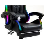 Silla-Gamer-Ergonomica-Dreizt-Shine-RGB-Series-Negro-Luces-con-Posapies-Reclinable