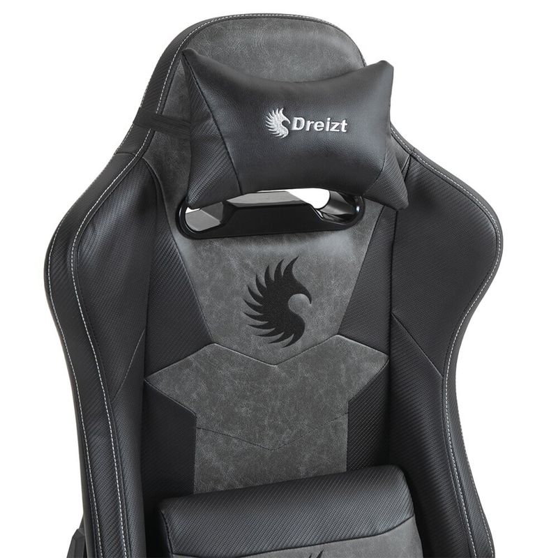 Silla-Gamer-Dreizt--Heroes-Series-Negro-Premium-Alta-Calidad-Reclinable-Con-Posapies-Gas-Lift-Clase-4