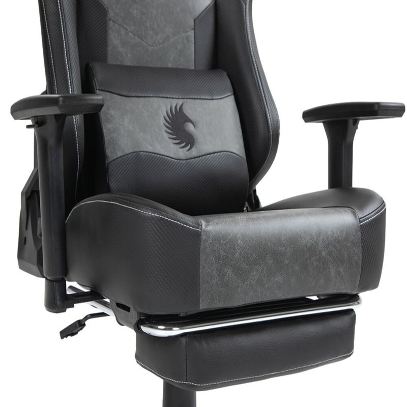 Silla-Gamer-Dreizt--Heroes-Series-Negro-Premium-Alta-Calidad-Reclinable-Con-Posapies-Gas-Lift-Clase-4