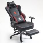 Silla-Gamer-Dreizt-Heroes-Series-Rojo-Dark-Premium-Alta-Calidad-Reclinable-con-Posapies-Gas-Lift-Clase-4